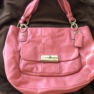 Coach salmon handbag